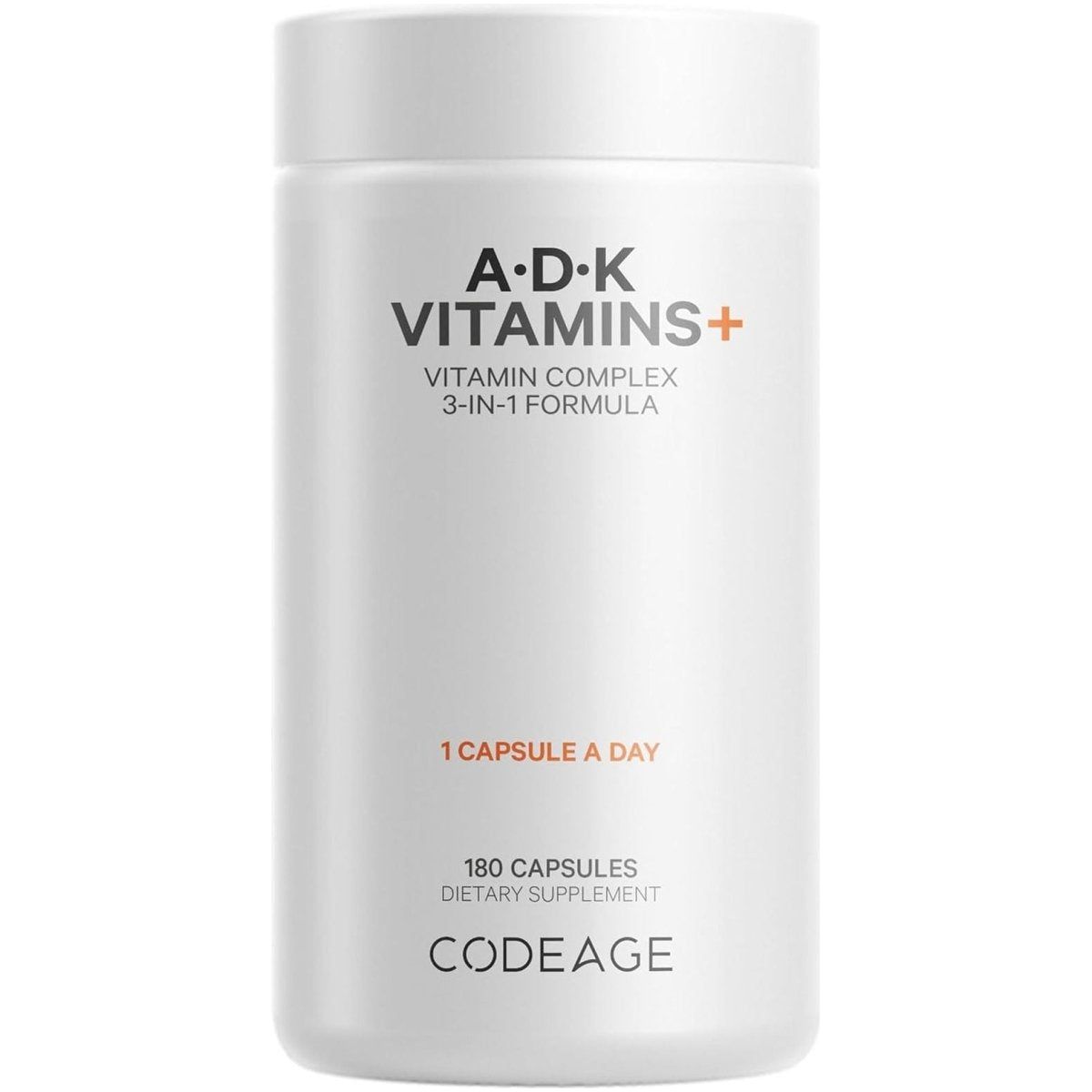 Codeage ADK Vitamins+ Supplement - 180 Capsules - Glam Global UK