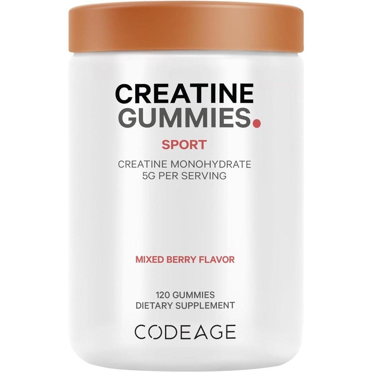 Codeage Creatine Monohydrate Gummies Supplement - 120 Gummies - Glam Global UKCodeage