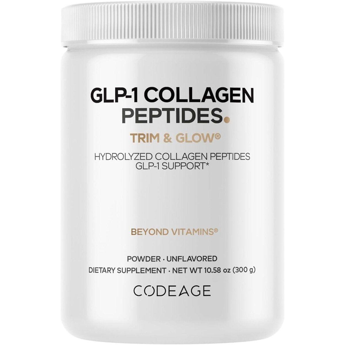 Codeage GLP - 1 Collagen Peptides Powder 10.58 oz - 300 g - Glam Global UK