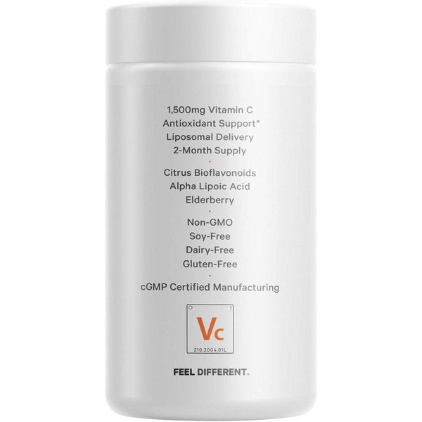 Codeage Liposomal Vitamin C+ Supplement - 180 Vegetable Capsules - Glam Global UKCodeage