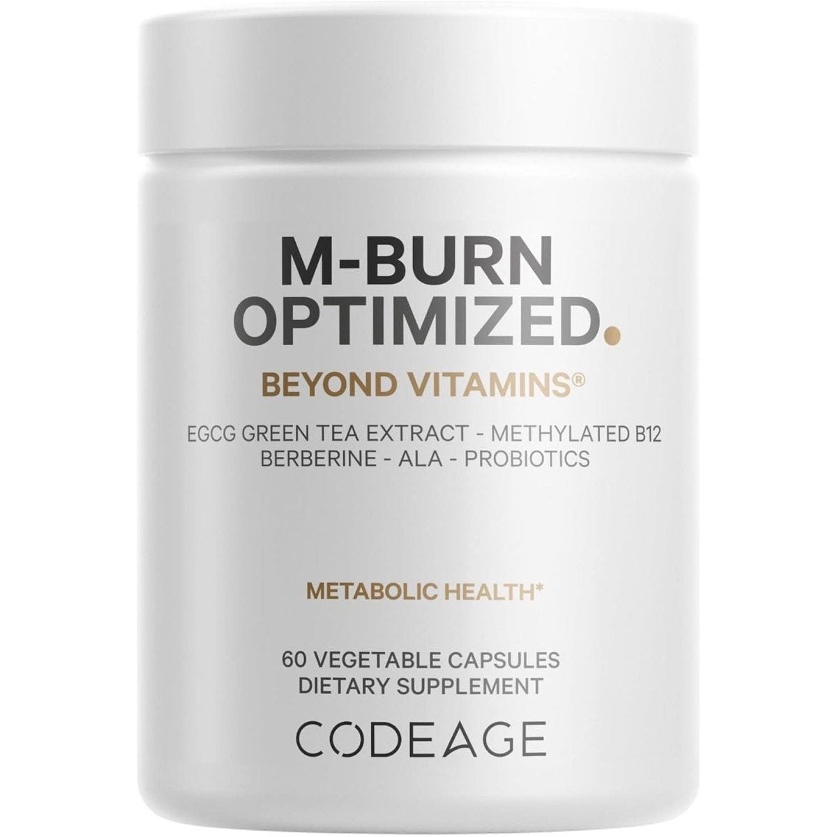 Codeage M - Burn Optimized Supplement - 60 Vegetable Capsules - Glam Global UK