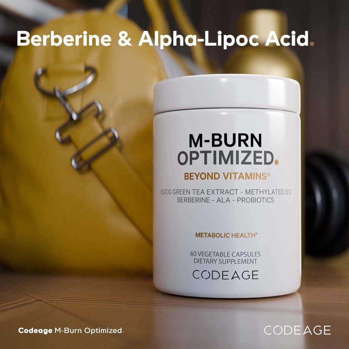 Codeage M - Burn Optimized Supplement - 60 Vegetable Capsules - Glam Global UK