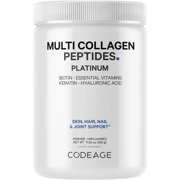 Codeage Multi Collagen Peptides Platinum Supplement 11.50 oz - 326 g - Glam Global UKCodeage
