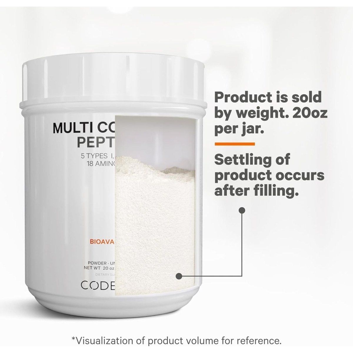 Codeage Multi Collagen Peptides Powder 20 oz - 567 g - Glam Global UK