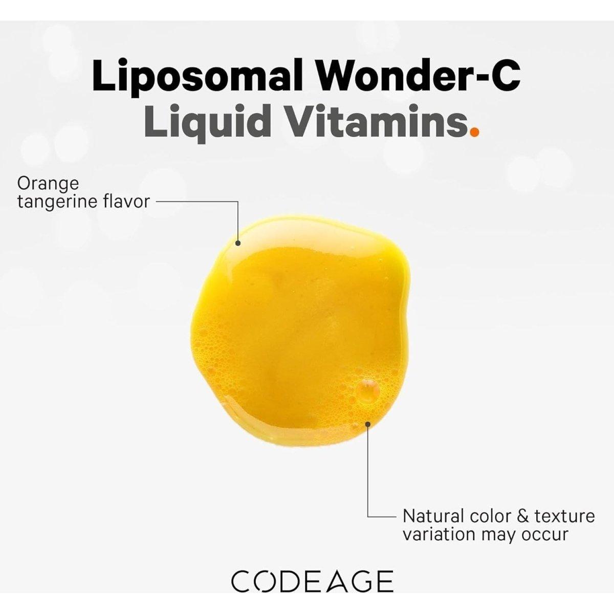 Codeage Nanofood Wonder - C Liquid Vitamin C Supplement 15.22 fl oz - 450 ml - Glam Global UK