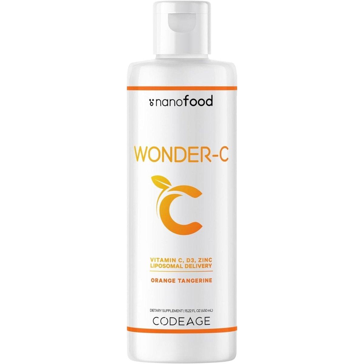 Codeage Nanofood Wonder - C Liquid Vitamin C Supplement 15.22 fl oz - 450 ml - Glam Global UK