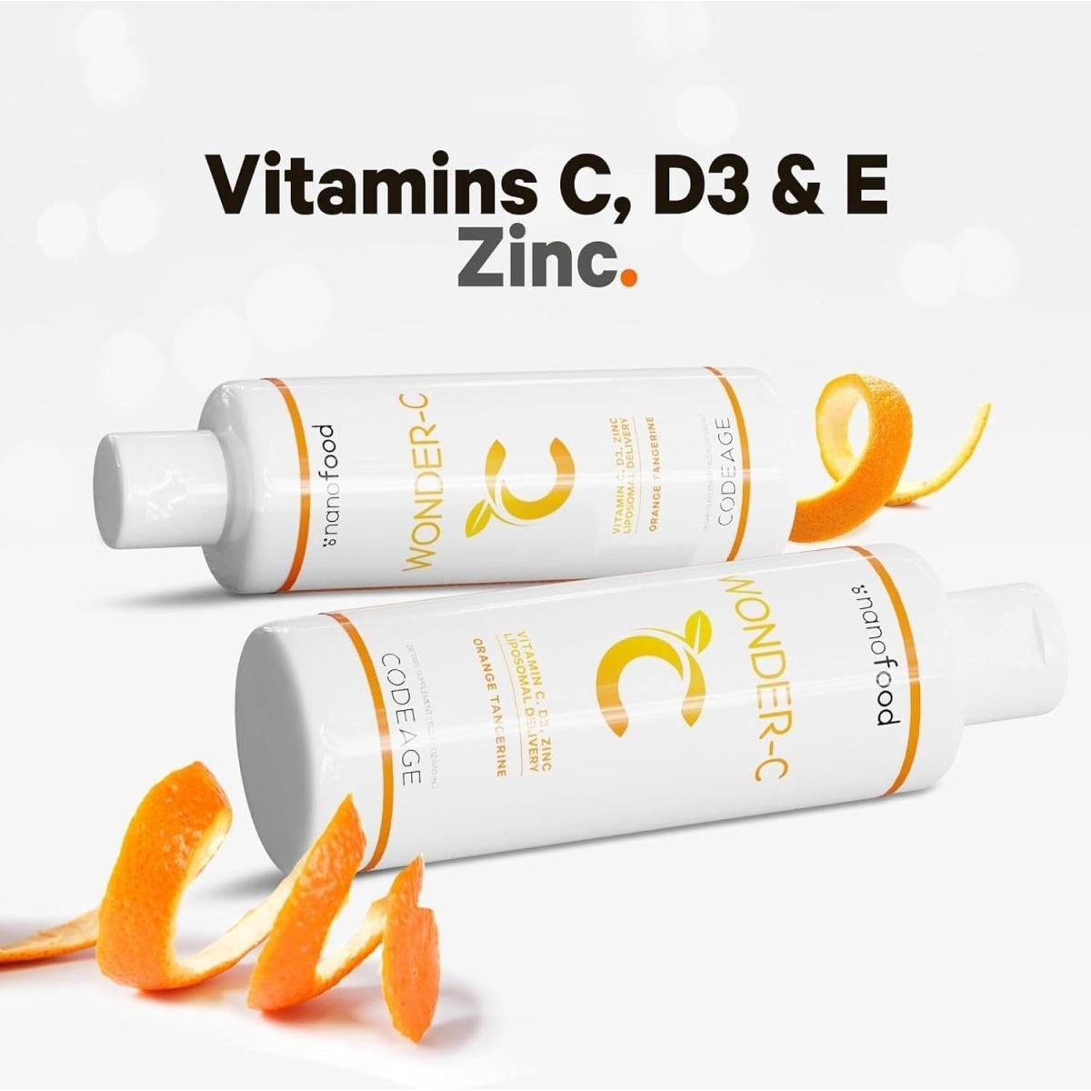 Codeage Nanofood Wonder - C Liquid Vitamin C Supplement 15.22 fl oz - 450 ml - Glam Global UK