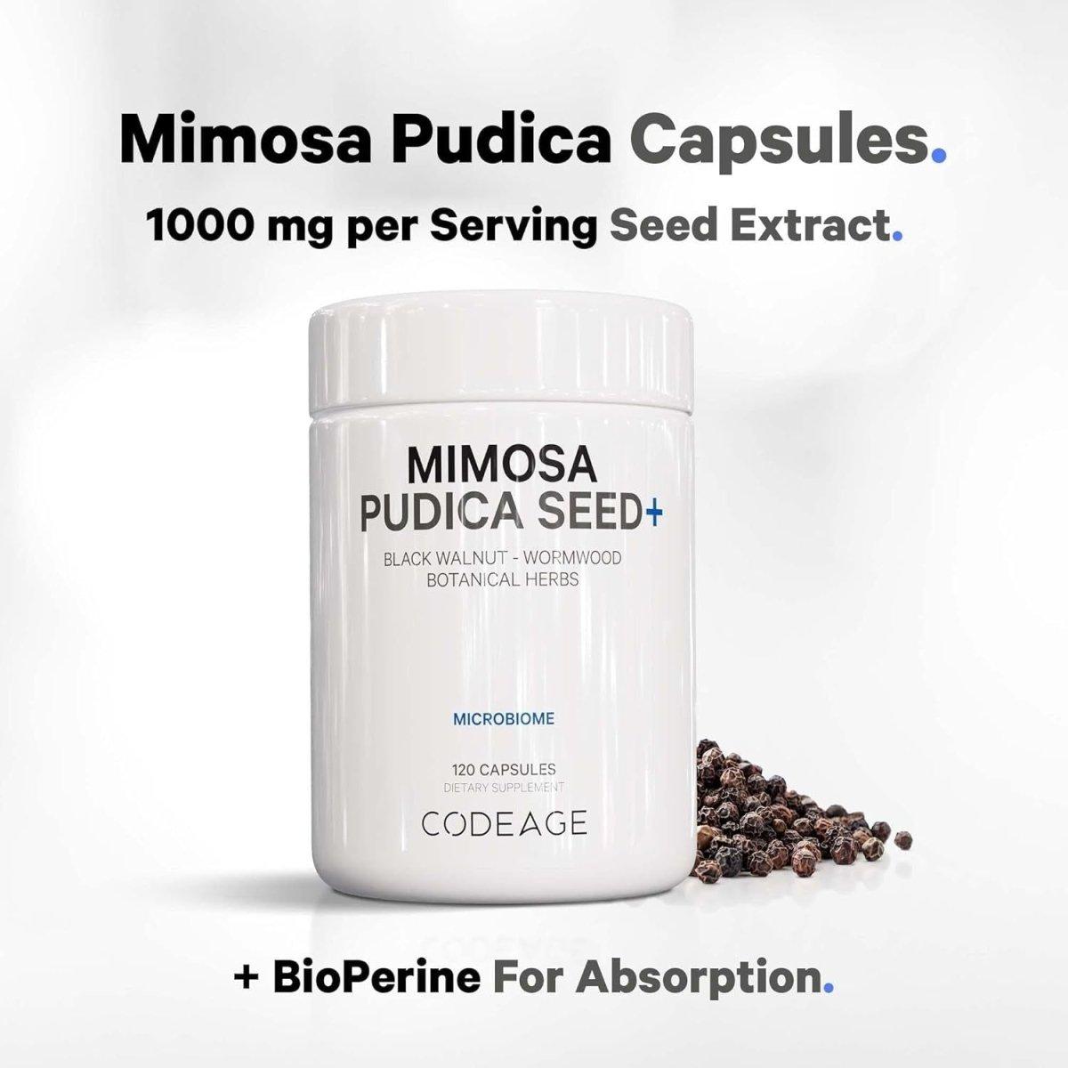 Codeage Organic Mimosa Pudica Seed Capsules - 120 Capsules - Glam Global UK