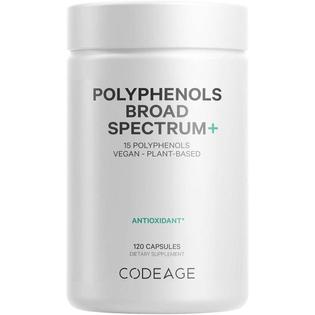 Codeage Polyphenols Broad Spectrum+ Supplement - 120 Capsules - Glam Global UK