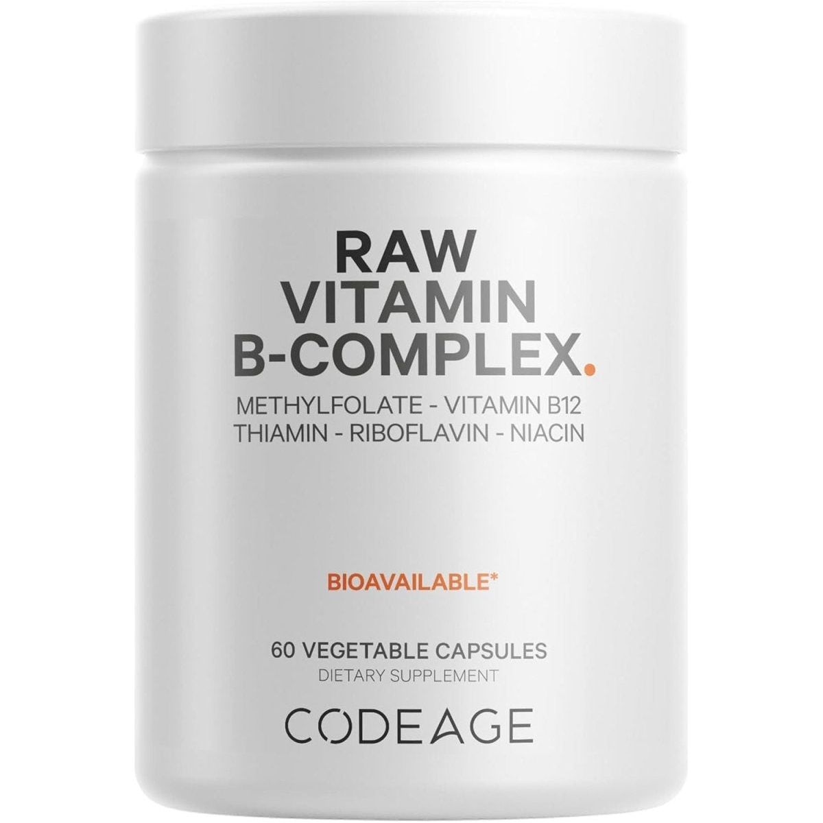 Codeage Raw Vitamin B - Complex Supplement - 60 Capsules - Glam Global UK