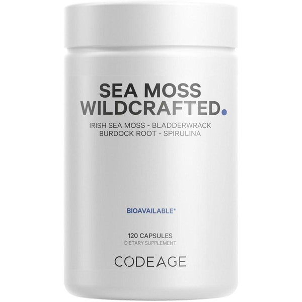 Codeage Sea Moss Wildcrafted Supplement - 120 Capsules - Glam Global UKCodeage