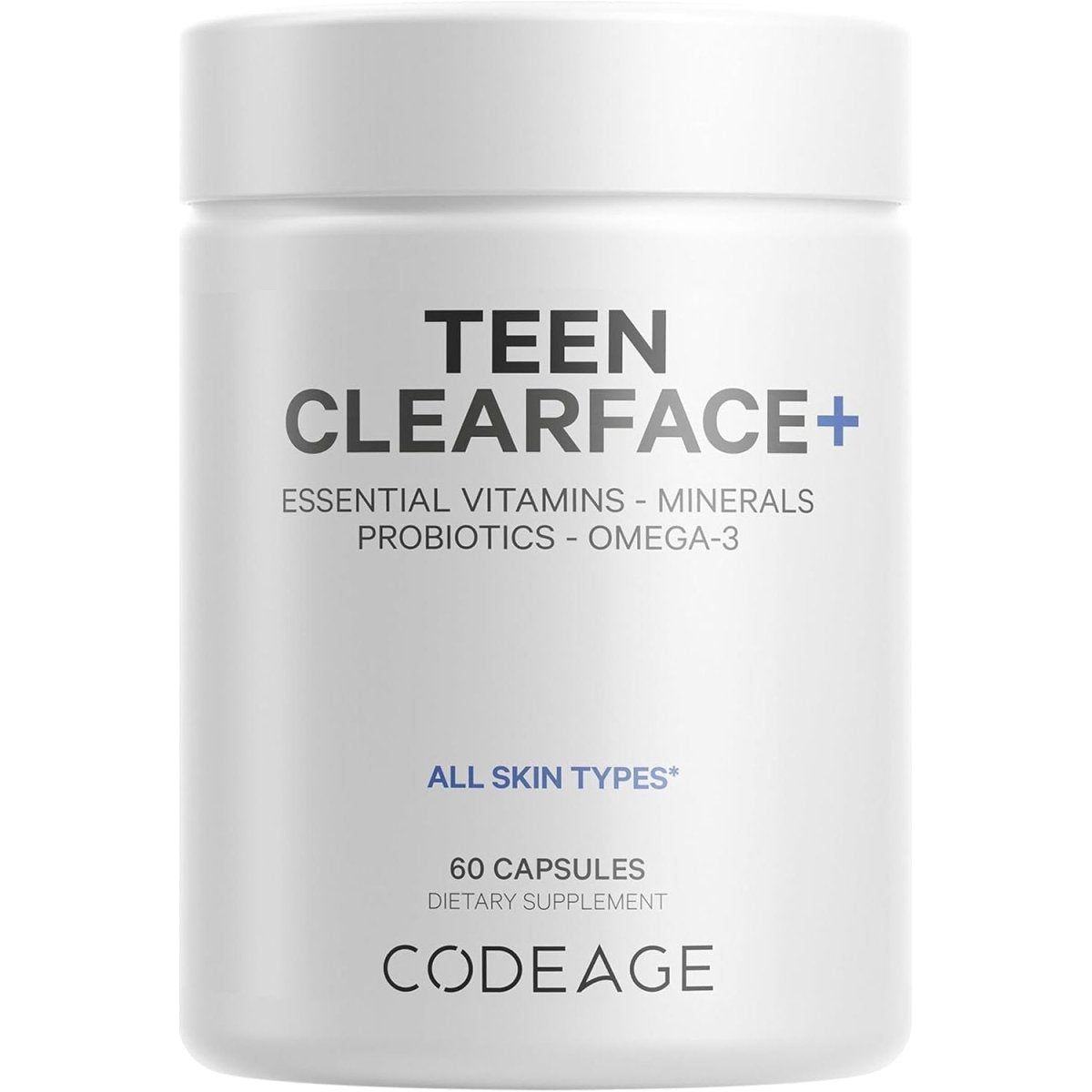 Codeage Teen Clearface+ Supplement - 60 Capsules - Glam Global UK