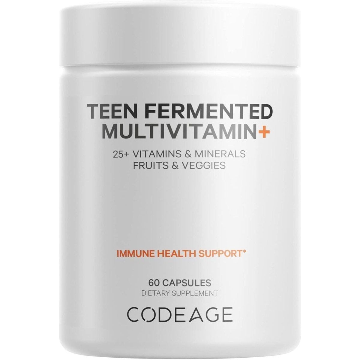 Codeage Teen Fermented Multivitamin+ Supplement - 60 Capsules - Glam Global UK