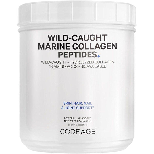Codeage Wild - Caught Marine Collagen Peptides Powder 15.87 oz - 450 g - Glam Global UKCodeage