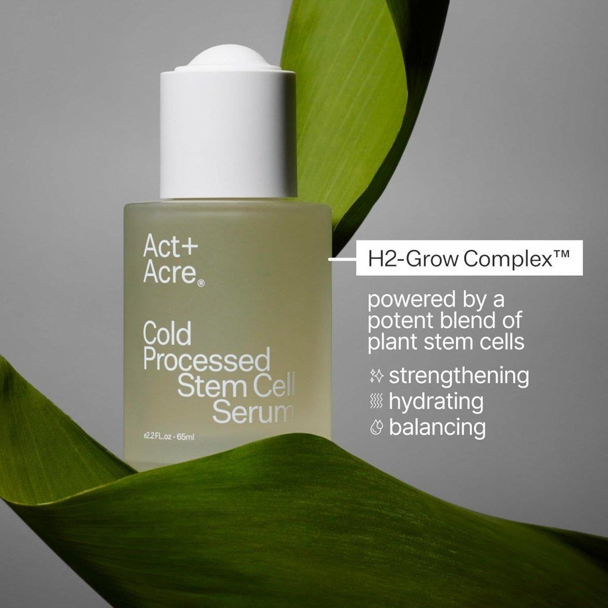 Act+Acre Cold Processed Stem Cell Serum - 65ml - Glam Global UKAct+Acre