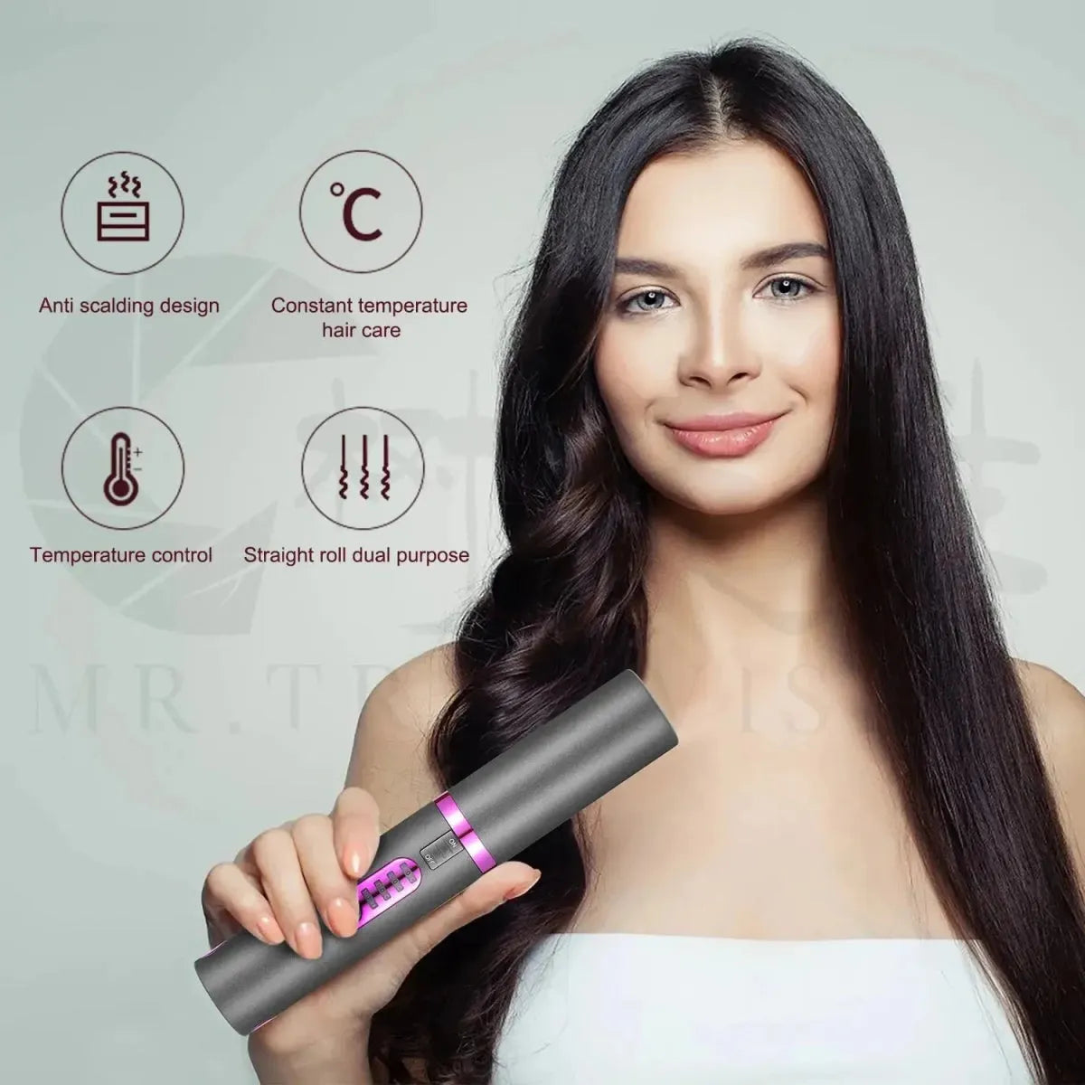 Cordless Hair Straightener and Curler - Glam Global UK