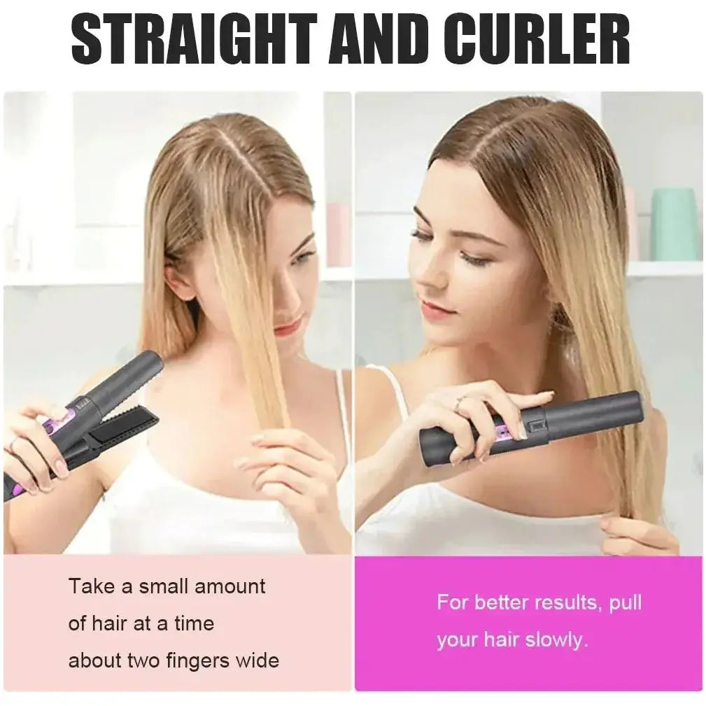 Cordless Hair Straightener and Curler - Glam Global UK