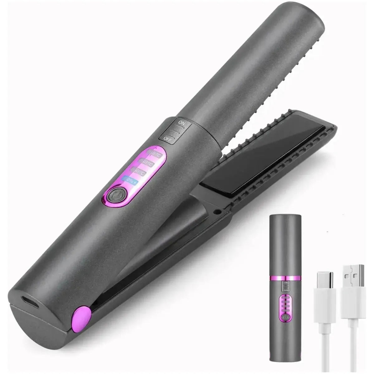 Cordless Hair Straightener and Curler - Glam Global UK