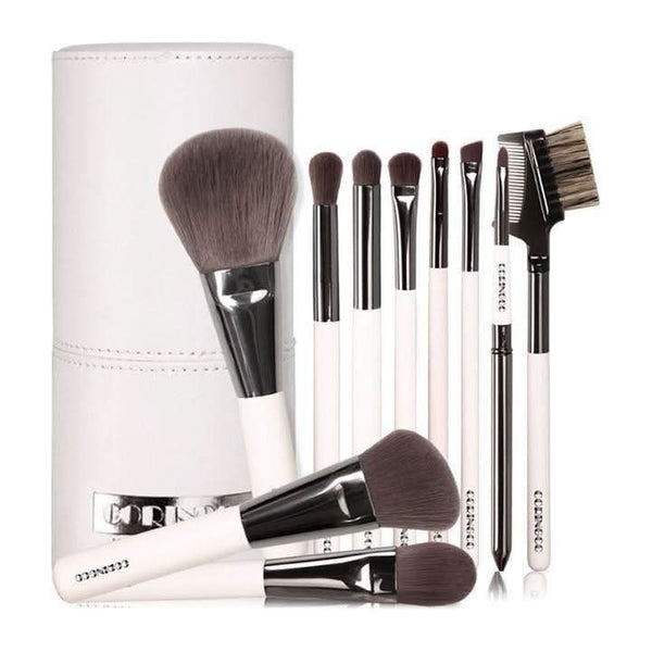 CORINGCO ASH BROWN PROFESSIONAL 10 BRUSH SET - Glam Global UKCORINGCO