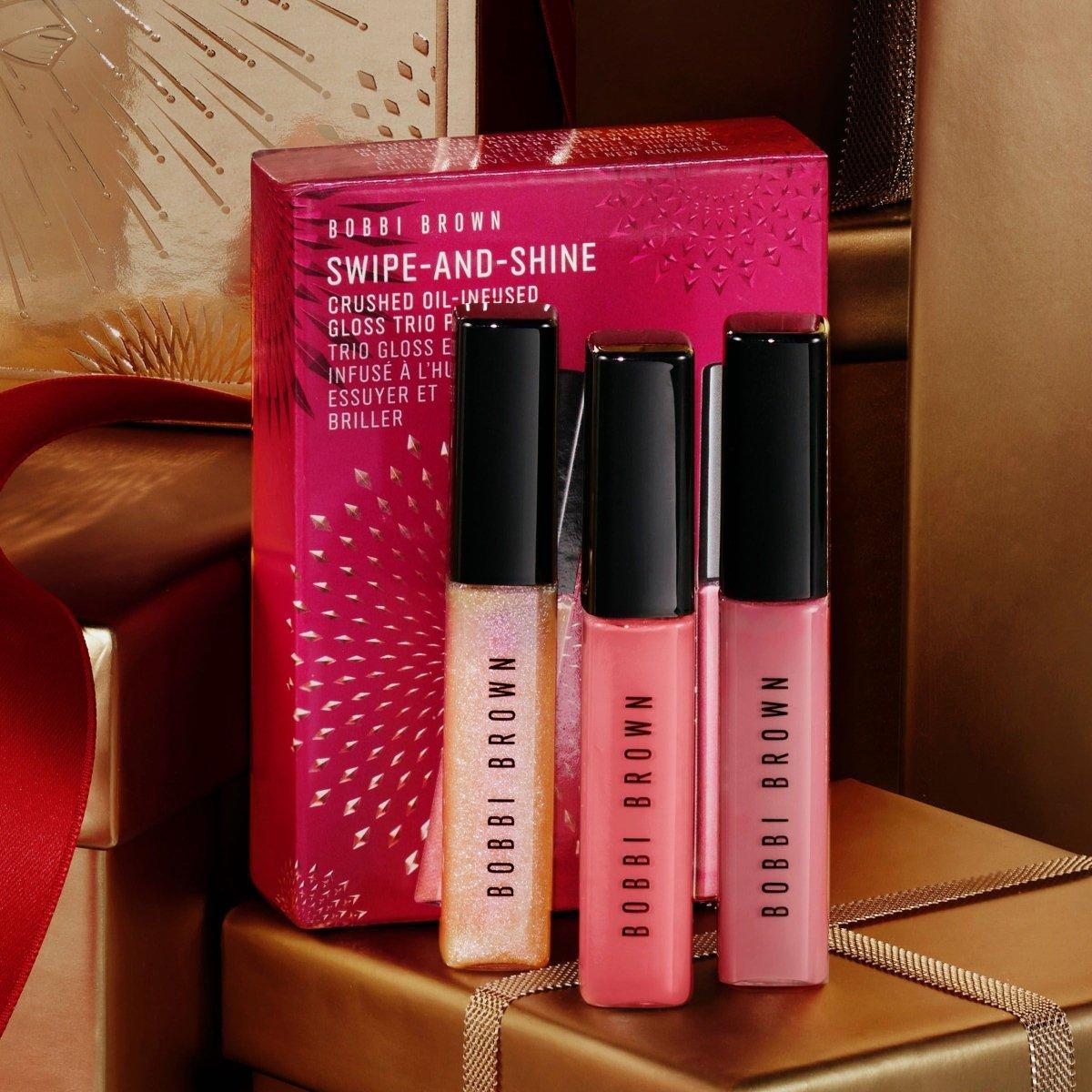 Crushed Oil - Infused Hydrating Lip Gloss Trio Set Pink (Limited Edition) - Glam Global UK