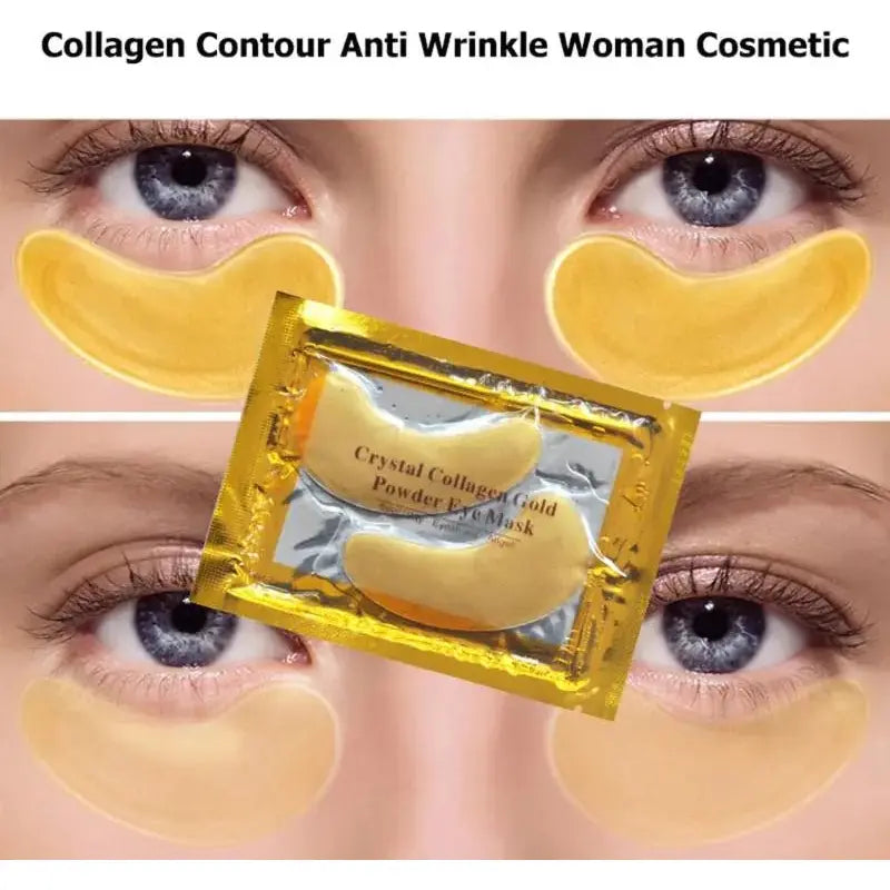 Crystal Collagen Gold Powder Eye Masks - Glam Global UK