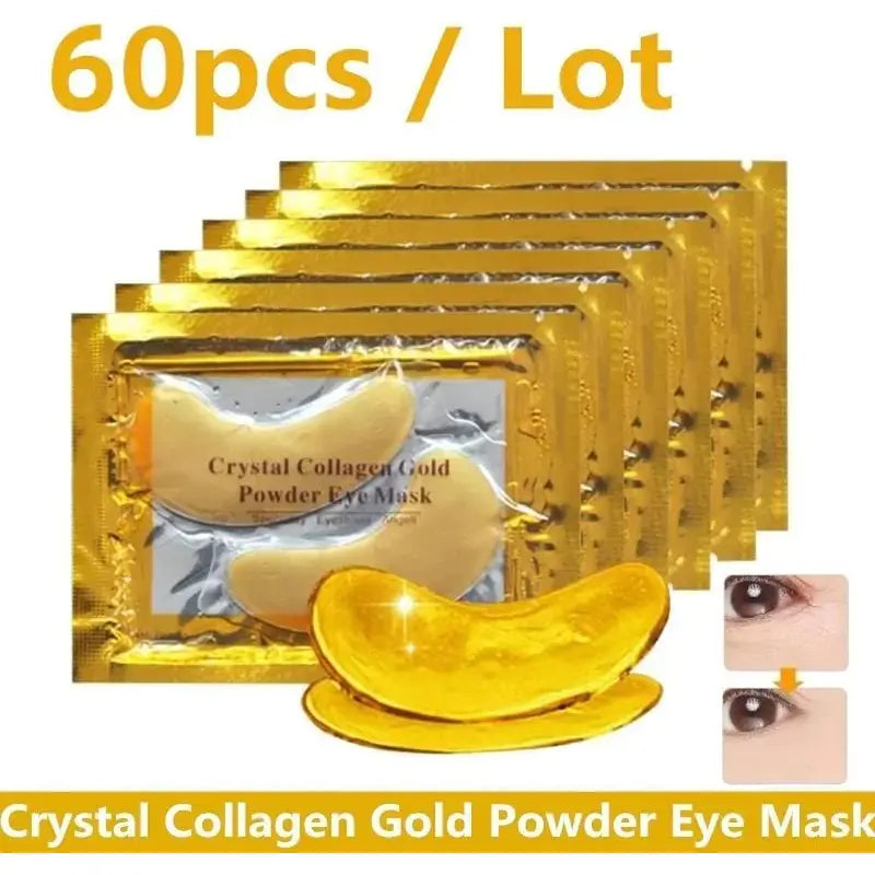 Crystal Collagen Gold Powder Eye Masks - Glam Global UK