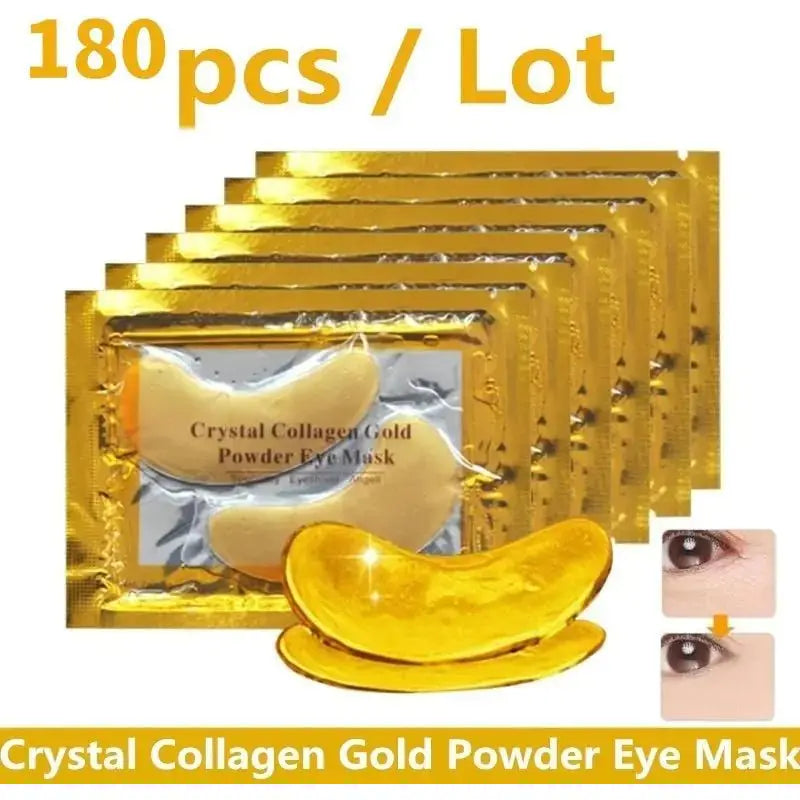 Crystal Collagen Gold Powder Eye Masks - Glam Global UK