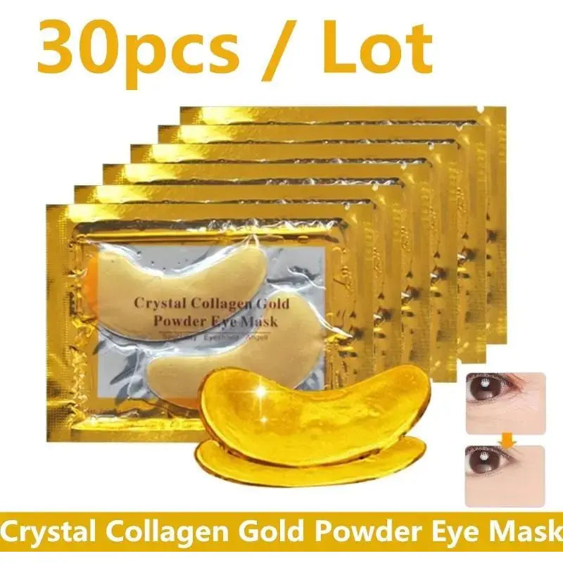 Crystal Collagen Gold Powder Eye Masks - Glam Global UK