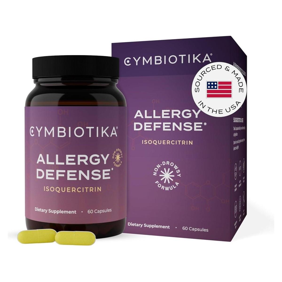 Cymbiotika Allergy Defense Isoquercitrin Non GMO, 60 Capsules - Glam Global UK