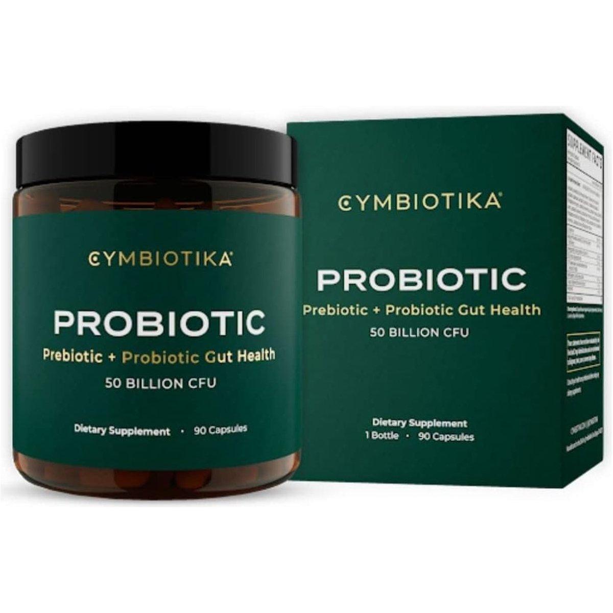Cymbiotika Probiotic + Prebiotic - 50 Billion CFU, 90 Capsules - Glam Global UK