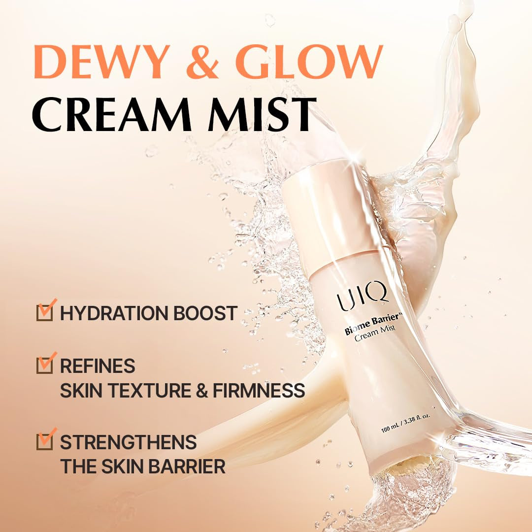 Biome Barrier Cream Mist - Facial Barrier Mist for Hydration & Skin Barrier Repair, Microbiome-Based Korean Skin Care, 3.38 Fl Oz