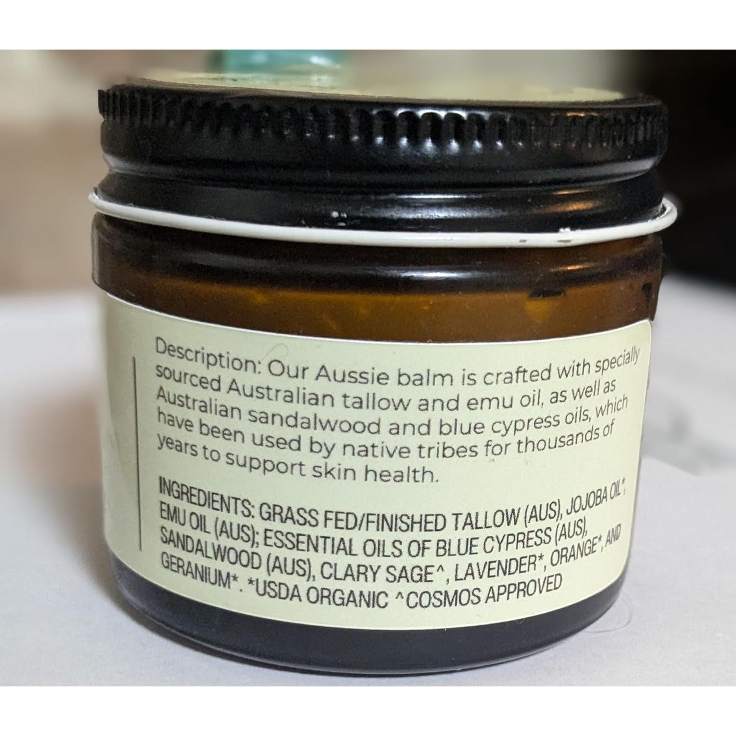 Hearth & Homestead Whipped Tallow Balm (Blue Outback) – 37g | Nourishing Australian Tallow with Emu & Sandalwood Oils