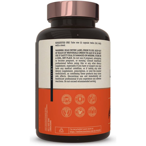 Live Conscious LIVERWELL – 60 Capsules | Advanced Liver Detox, Antioxidant & Immune Support