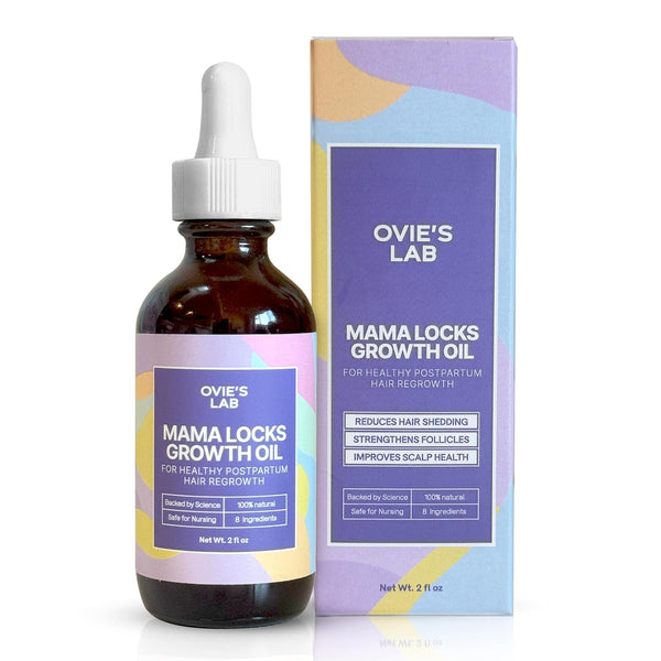 Ovie's Lab MAMA Locks Growth Oil – 60ml | Postpartum Hair Regrowth with 8 Natural Oils