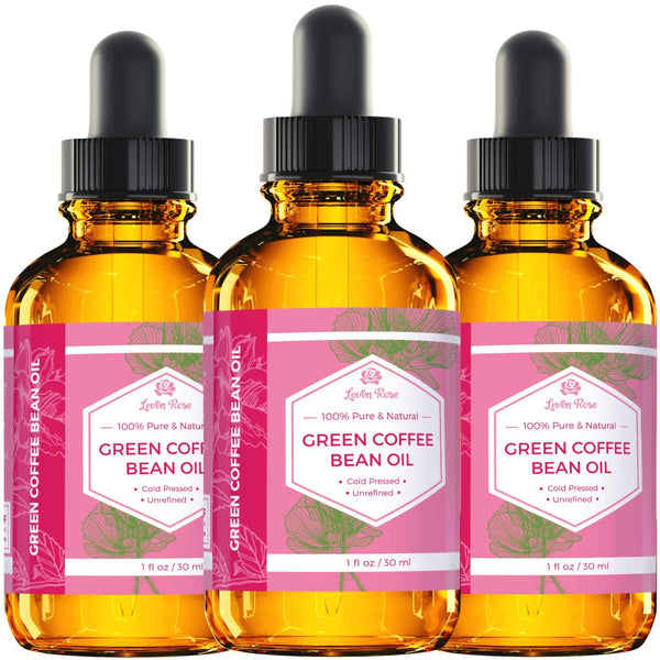 Leven Rose Green Coffee Bean Oil – 30ml | Cold-Pressed Hydration, Firming & Scar Care
