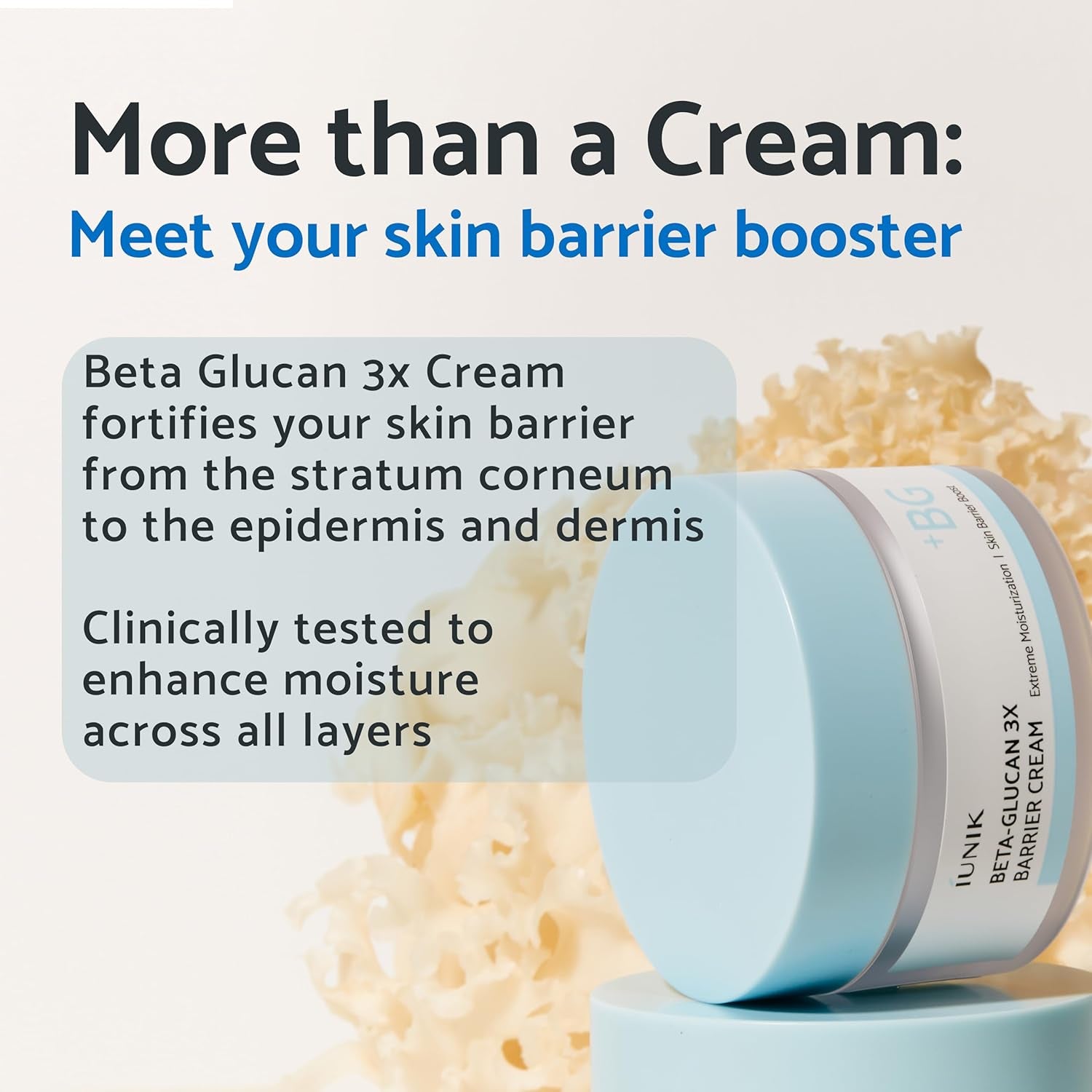 IUNIK Beta-Glucan 3X Barrier Cream - 50ml