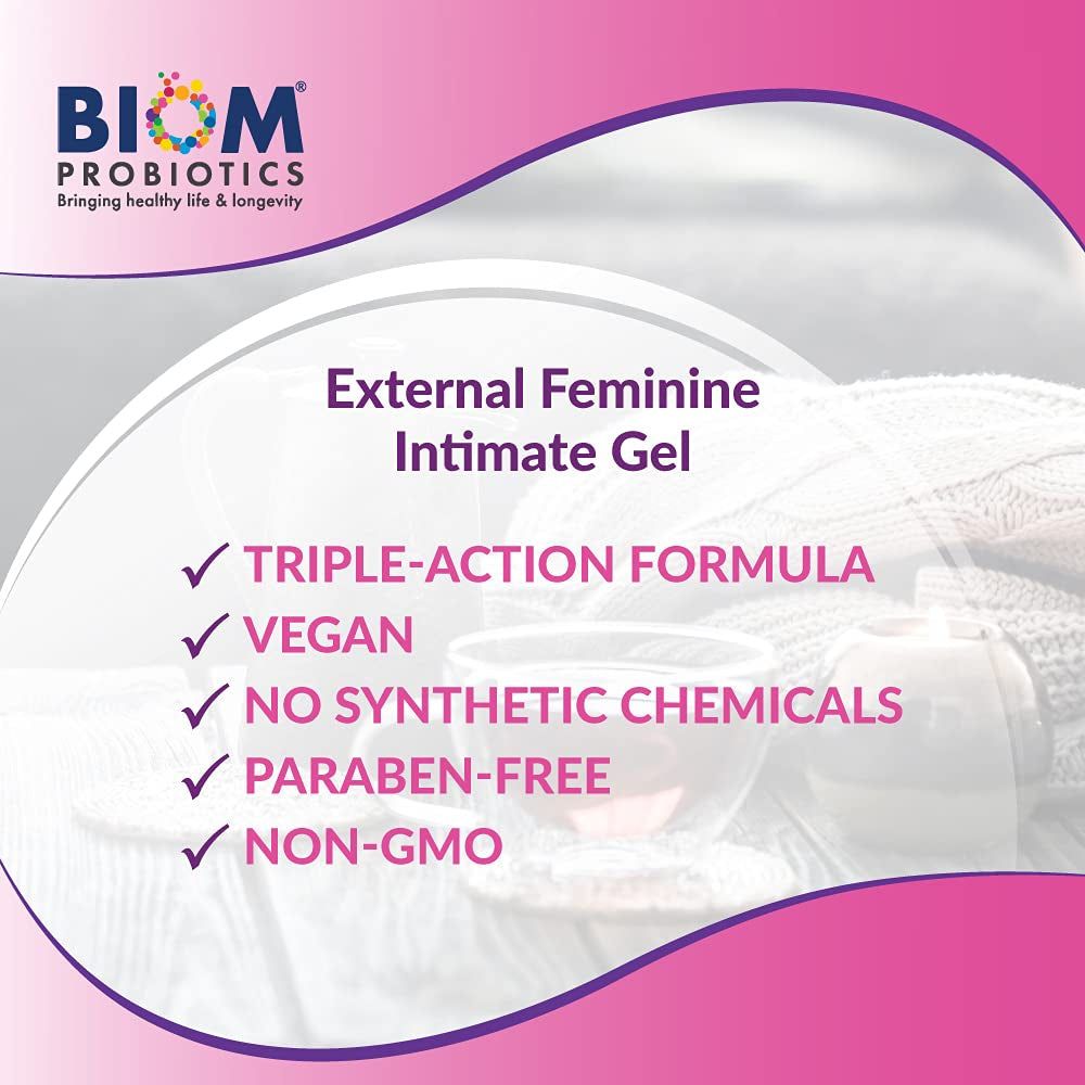 Vagibiom Probiotics VagiBiom External Feminine Intimate Gel – 60ml | Hydration & pH Balance for Feminine Comfort