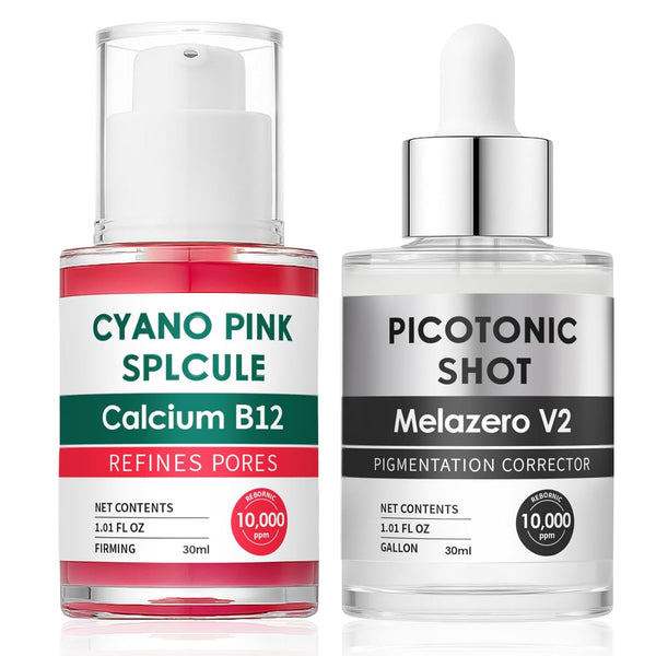 WGYPEU Cyano Pink Splcule Serum (30ml) + Picotonic Shot Ampoule (30ml) Duo | Pore Care & Brightening Set