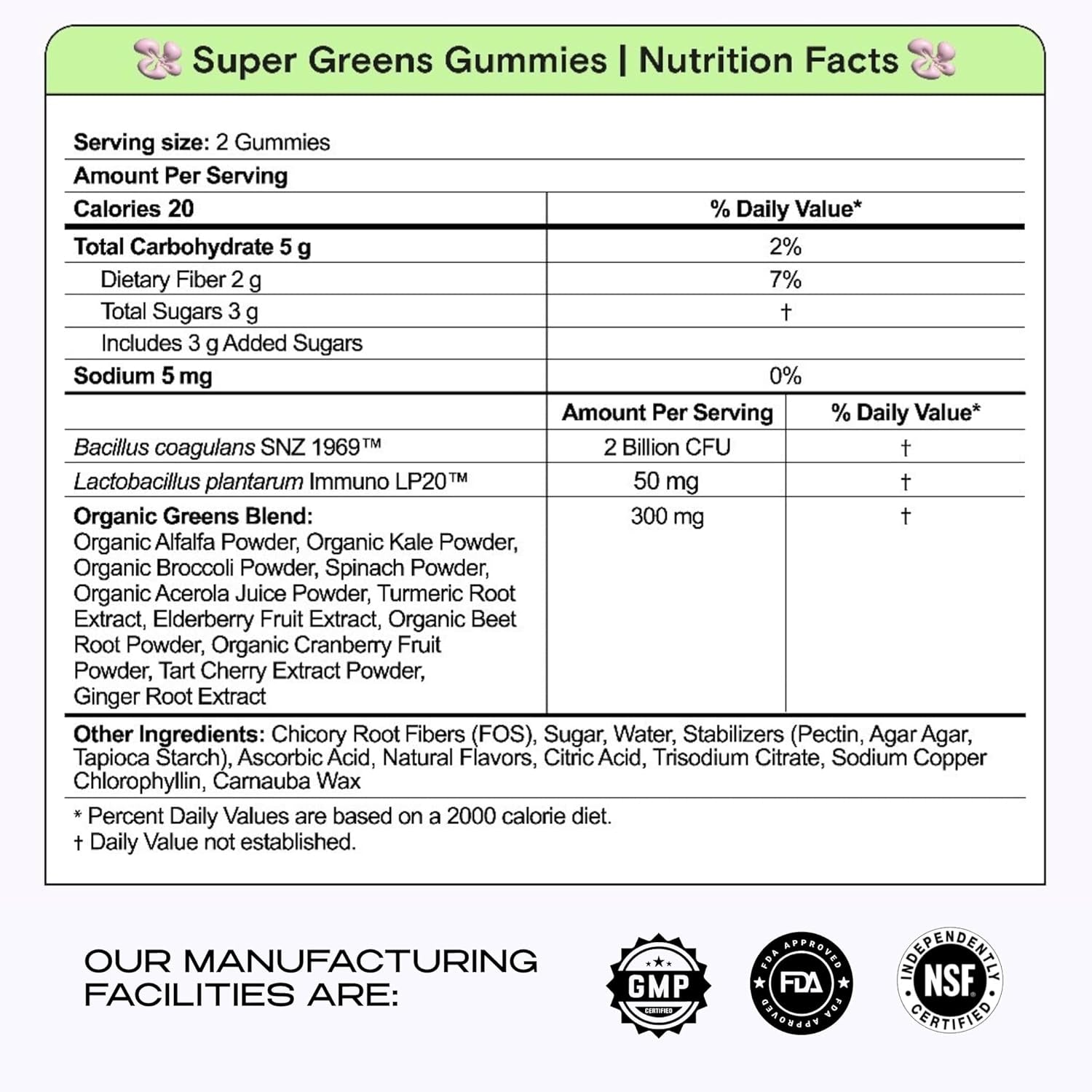 Kiala Nutrition Super Greens Gummies - 60 Gummies