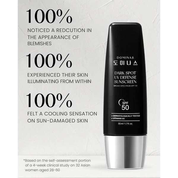 DOMINAS Dark Spot UV Defense Sunscreen – 50ml | SPF 50 Broad-Spectrum Protection & Pigmentation Care