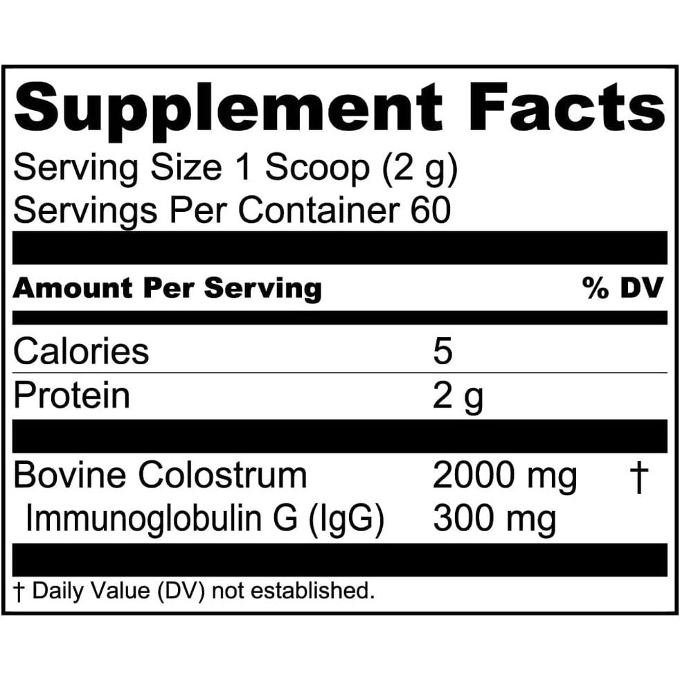 Live Conscious Colostrum Powder – 120g | Immune & Gut Health Support | 60 Servings