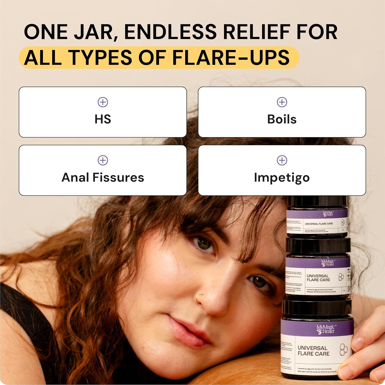 MyMagicHealer Universal Flare Care – 4oz (113g) | Natural Relief for HS, Boils, Abscesses & Skin Flare-Ups