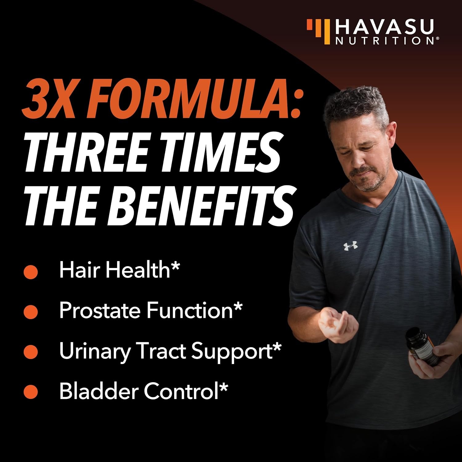 HAVASU NUTRITION Saw Palmetto 3X Formula + Nettle & Pumpkin – 120 Capsules | Prostate, Urinary & Hair Health Support