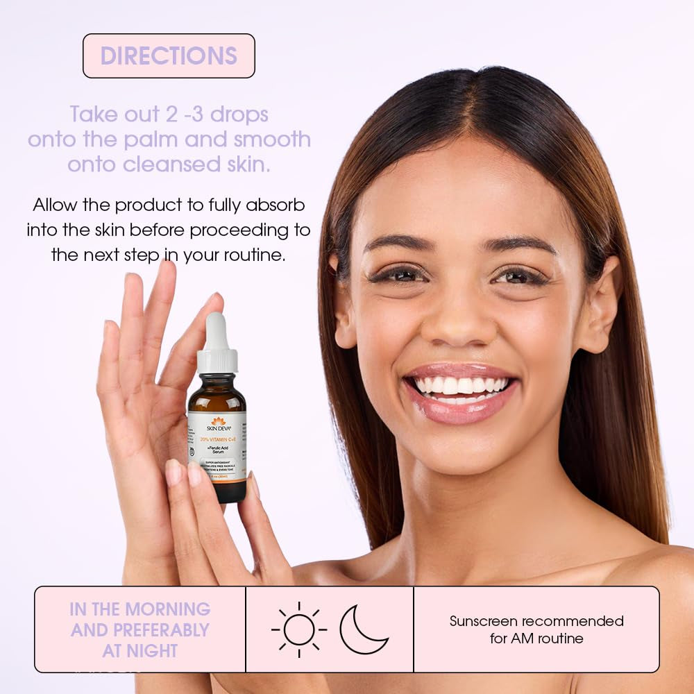 SKIN DEVA 20% Vitamin C+E +Ferulic Acid Serum - 30ml