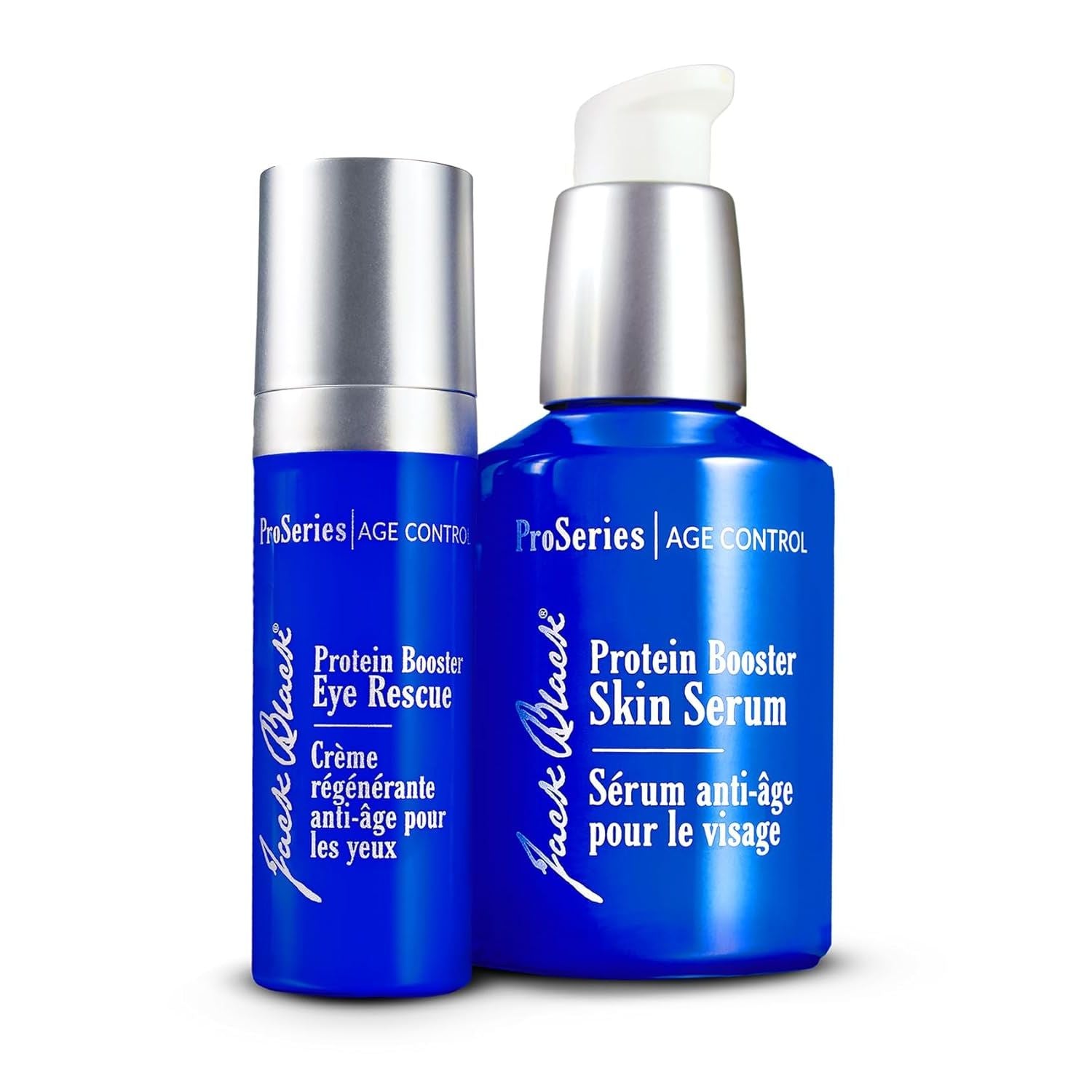 Jack Black Age-Defying Booster Pack | 2-Piece Set | Peptide-Powered Serum & Eye Rescue for Younger-Looking Skin