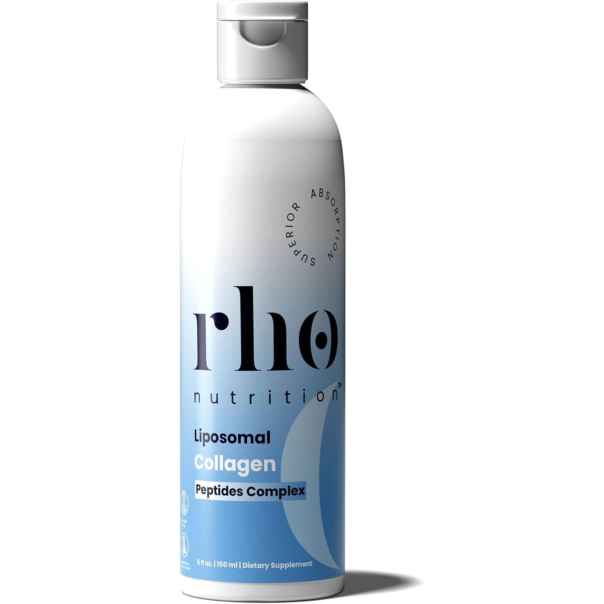 Rho Nutrition Liposomal Collagen Peptides Complex – 150ml | 10x Absorption for Skin Elasticity, Wrinkle Reduction & Joint Support