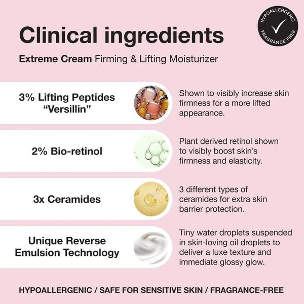 iNNBEAUTY PROJECT Extreme Cream Firming & Lifting Moisturizer – 15ml | Travel-Size Anti-Aging Hydration