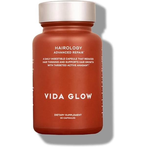Vida Glow Hairology Advanced Repair – 30 Capsules | Daily Hair Growth Supplement with Biotin & AnaGain