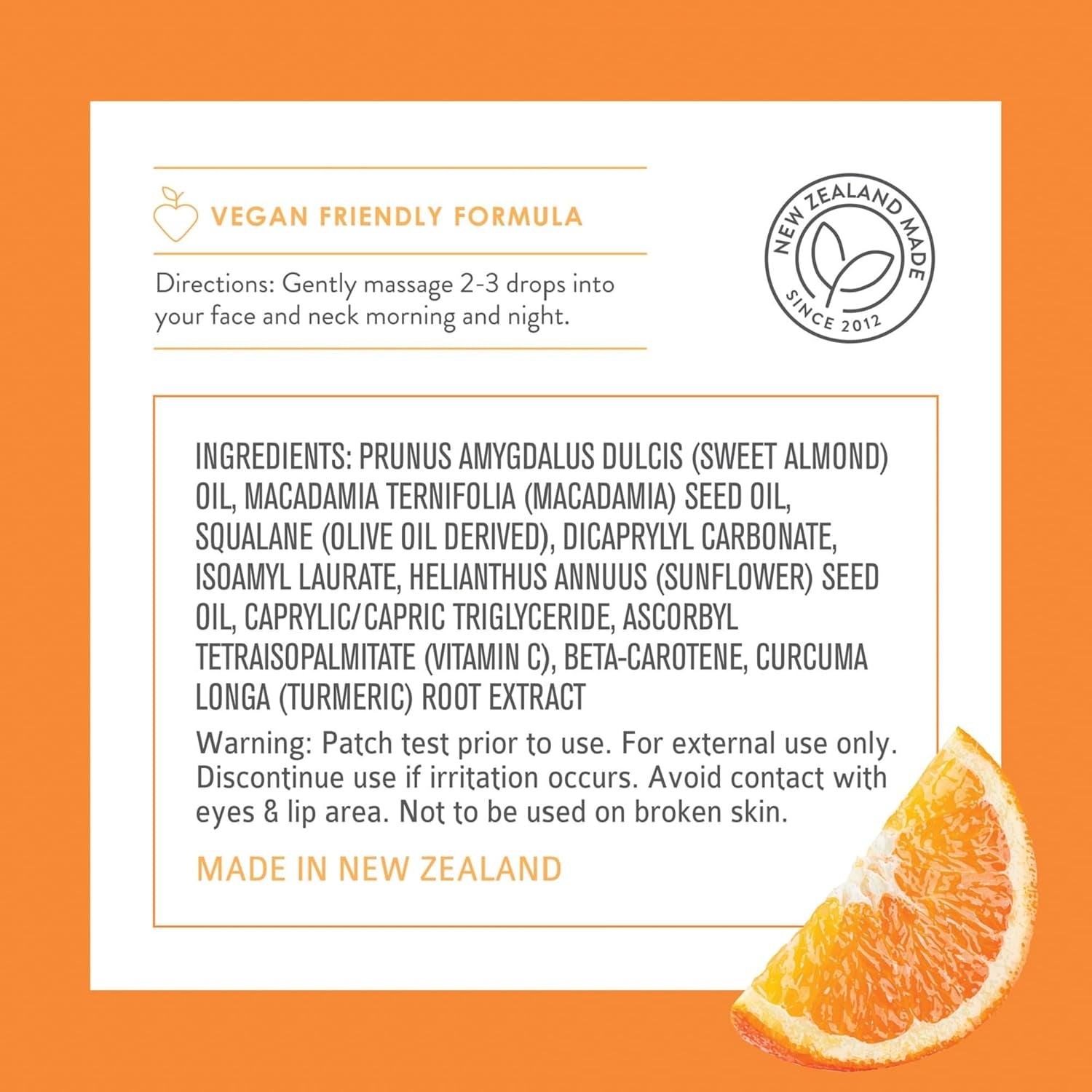 Brightening & Hydrating Face Oil - Vitamin C Oil & Turmeric Extract Enriched with Plant Squalane Oil for Face- Revitalize Dull, Tired Skin - Vitamin C Face Oil for Women and Men, 1 Fl Oz