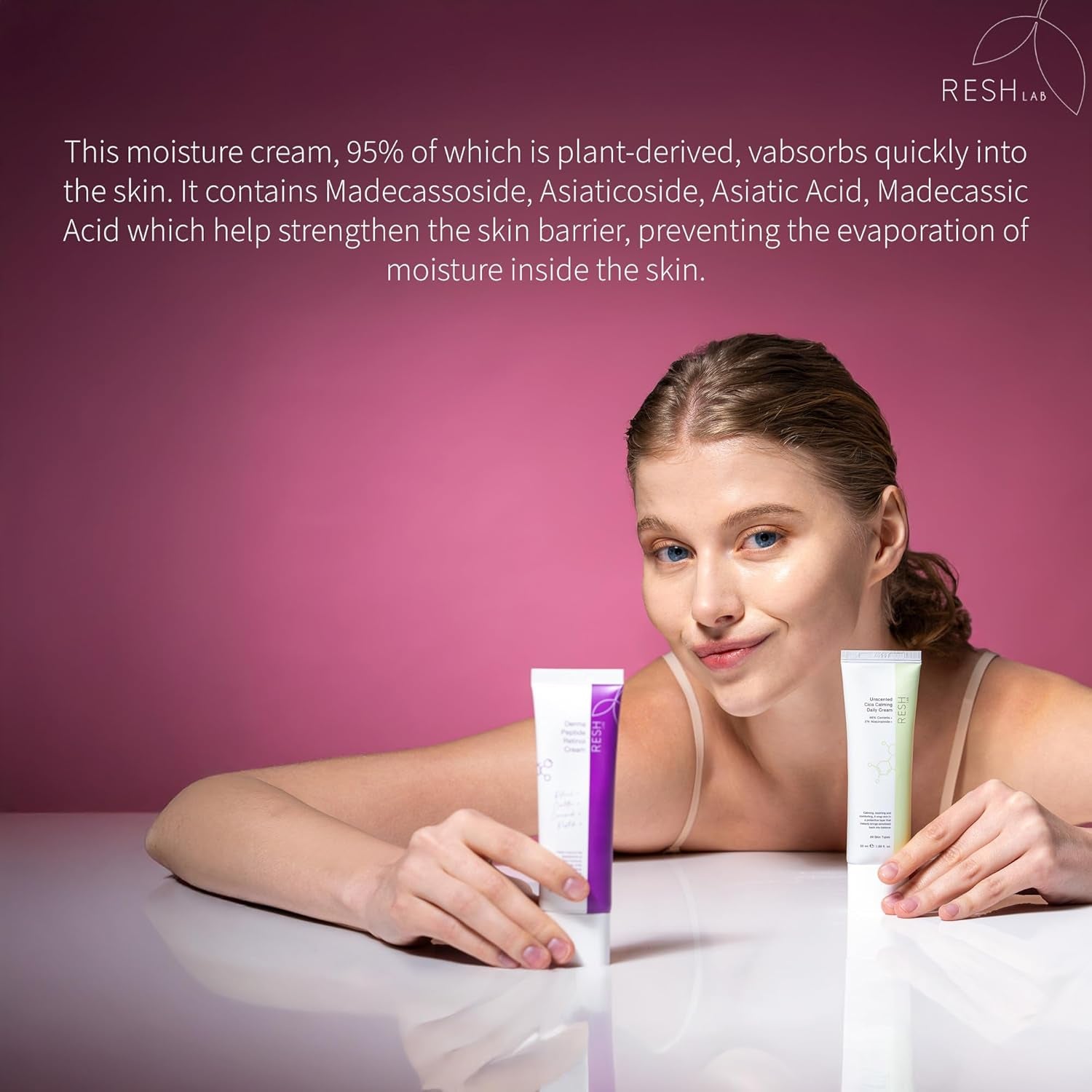 Korean Cica Repair Cream – Hydrating Face Moisturizer for Sensitive & Dry Skin | Redness Relief, Soothing Cream with Ceramide & Panthenol (Fragrance-Free, 50Ml)